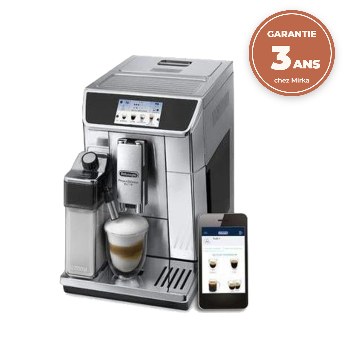 Delonghi PrimaDonna Elite ECAM650.55.MS - Garantie 3 ans chez Mirka