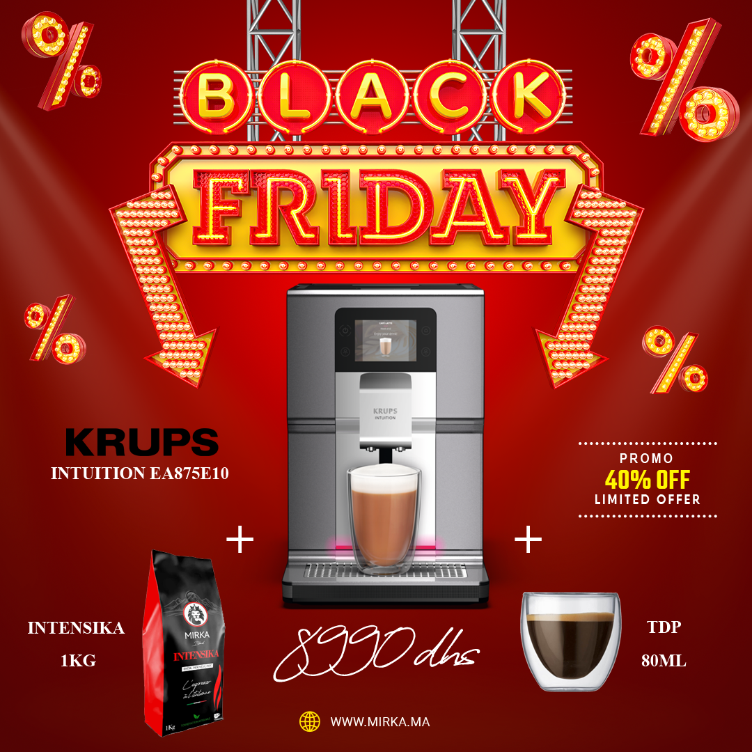 Machine à café Espresso Automatique Krups Intuition EA875E10 - Black Friday 2022
