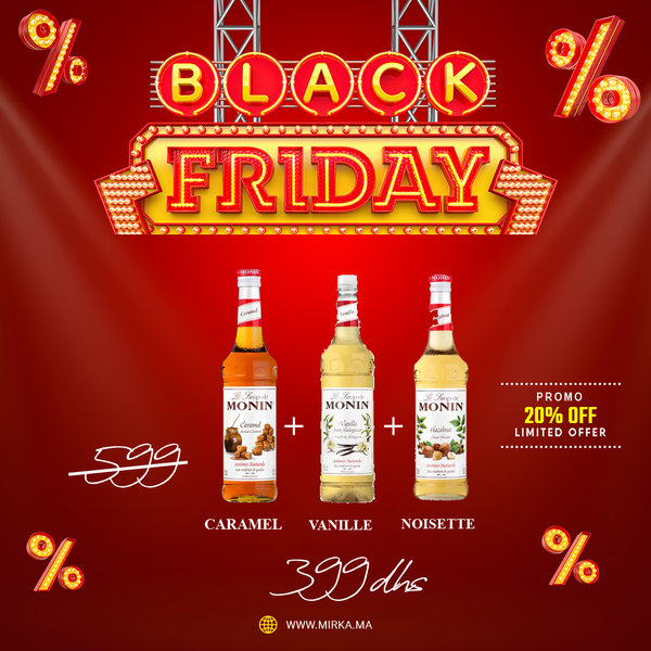 2 Sirops Monin 70CL + 1 Offert | BLACK FRIDAY