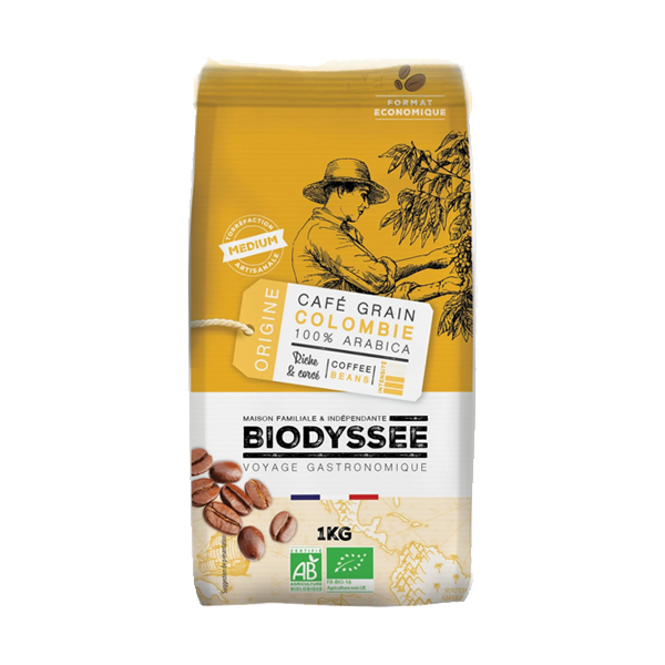 Biodyssée Colombie 100% Arabica 1Kg