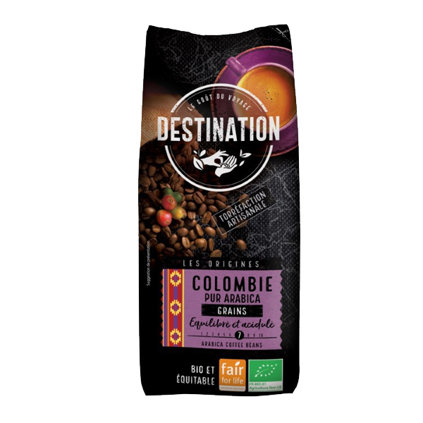 Destination Colombie Pur Arabica Bio Equitable 1Kg