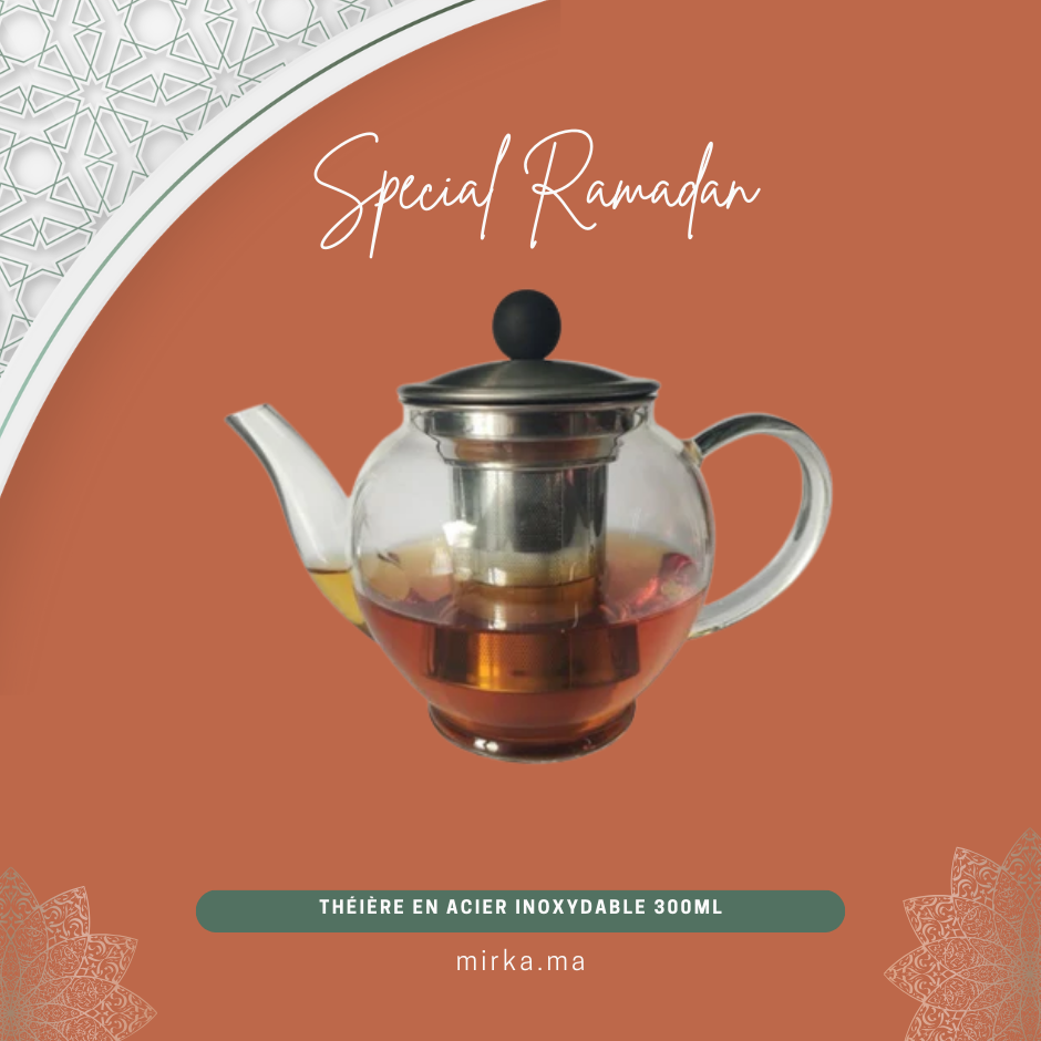 Théière en acier inoxydable 300ml - Format Rond