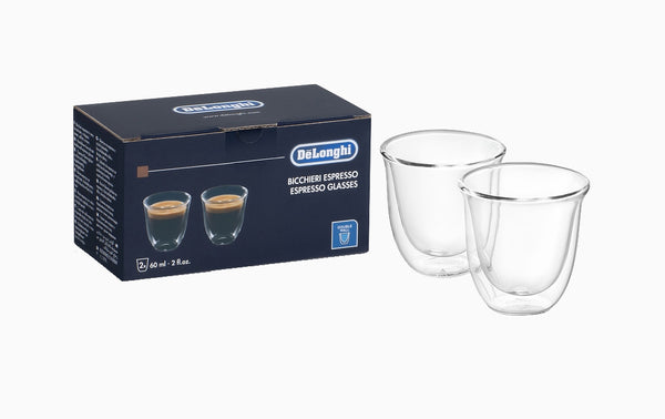 2 Tasses double paroi Delonghi 60ml