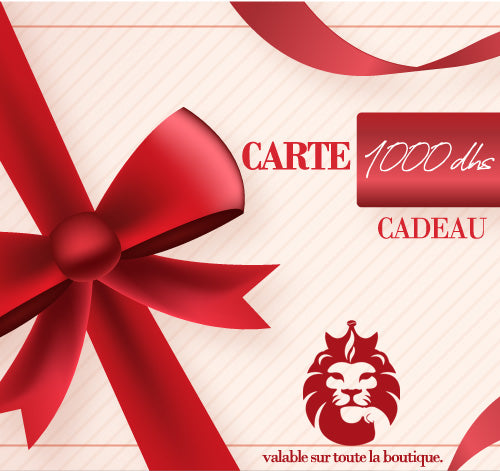 Carte cadeau Mirka 1000 dhs