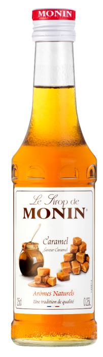 Monin Vanille 700 ml + sauce Caramel Monin 500 ml + pompe à sirop Monin -  Crema