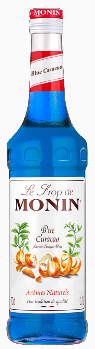 SIROP BLUE CURACAO 70CL | Monin Maroc